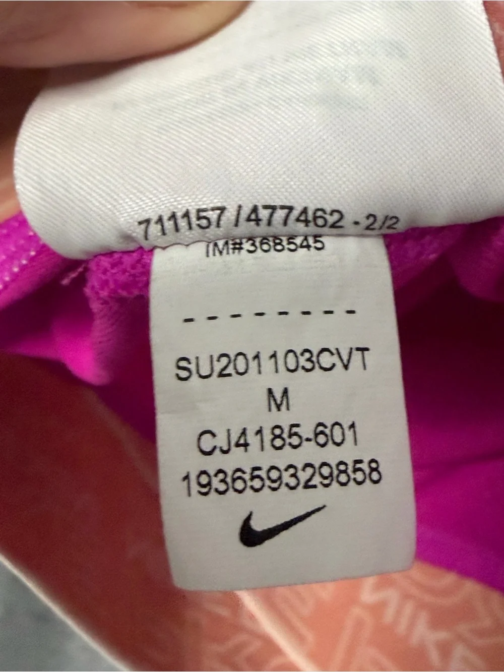 Nike Pro Women’s M Dri-FIT Crop Top Training Shirt Mesh Pink CJ4185-601